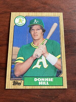 #ad 1987 Topps Oakland Athletics Baseball Card #339 Donnie Hill B5818* $1.59
