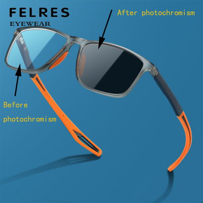 #ad Men TR90 Square Photochromic Reading Glasses Retro Anti Blue Light Sunglasses