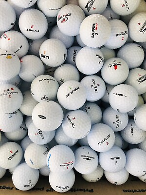 #ad 100 Near Mint 5A 4A ASSORTED BRAND USED GOLF BALLS