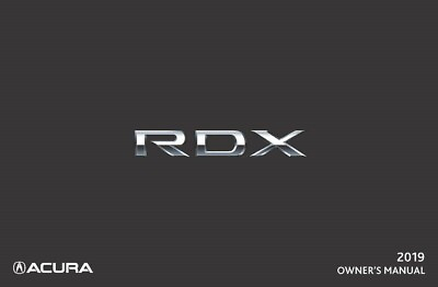 #ad 2019 Acura RDX Owners Manual User Guide Reference Operator Book Fuses