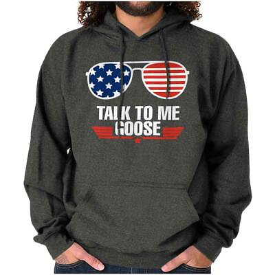 #ad Talk To Me Goose American Flag Sunglasses Hoodie Hooded Sweatshirt Men Women
