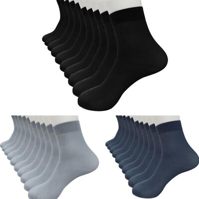 #ad 8 Pairs Bamboo Fiber Ultra thin Elastic Silky Short Silk Training Socks
