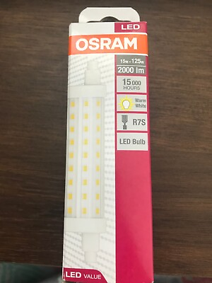 #ad Osram 15w =125w 118mm LED Non Dimmable R7S Lamp Extra Warm White 2700k AU $25.95