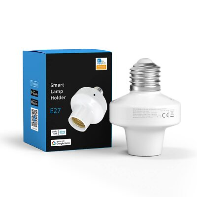 #ad WiFi E27 Lamp Holder Base Smart Bulb Adapter Wireless Light Holder Voice Remote