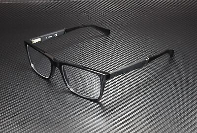 #ad Guess GU1954 001 Shiny Black Clear Lens Plastic 55 mm Men#x27;s Eyeglasses