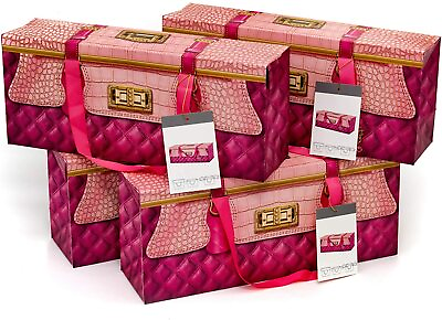 #ad Bridesmaids Gift Bags for Birthday Wedding Holiday Hot Pink Small Pack of 4
