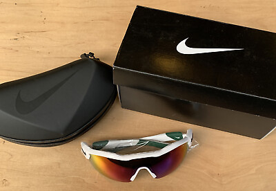 #ad Nike Show X3 Elite Team Sunglasses DJ2605 106 White Dk Green Brand New