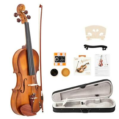 #ad Glarry Acoustic Violin Redwood 4 4 Size 4 String Matte Natural W Case Bow Rosin