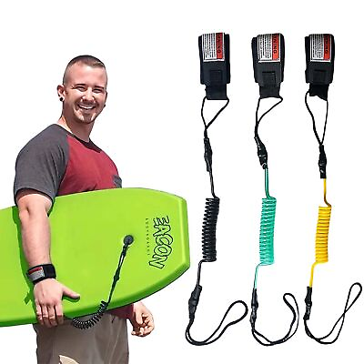 #ad Surf Board Safety Leash Rope Ankle Strap Coiled Elastic Straps Stand Up Paddle