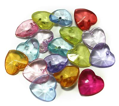 #ad ALL in ONE Mixed Color Acrylic Rhinestone Crystal Heart Shape Beads