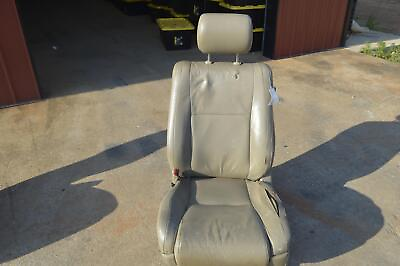 #ad 2007 2008 TOYOTA TUNDRA FRONT LEFT DRIVER SIDE SEAT COMPLETE LEATHER TAN OEM
