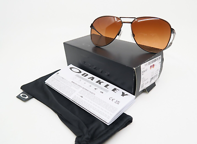 #ad Oakley OO4147 1157 CONTRAIL Satin Toast Prizm Brown Gradient New Sunglasses.
