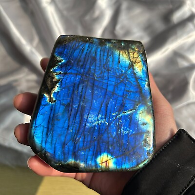 #ad 1.04kg Stunning Blue Flashy Natural Labradorite Freeform Crystal Display Healing