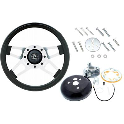 #ad Grant 415 Challenger GT Steering Wheel 13 1 2 Inch w Install Kit