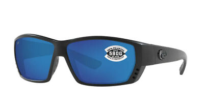 #ad Costa Del Mar Tuna Alley Blackout Grey Blue 580G 61.5 mm Polarized Sunglasses