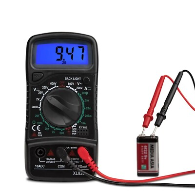 #ad Digital Multimeter AC DC Voltmeter Ammeter Ohmmeter Volt Tester LED Meter
