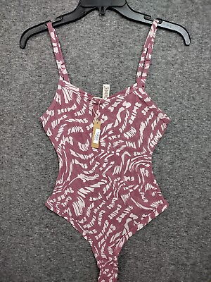 #ad Skims Summer Mesh Strappy Bodysuit COLOR Raspberry Swirl SIZE Large BS TSH 0665