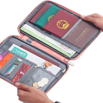 #ad Creative Travel Wallet Family Passport Holder Waterproof Document Case Organizer