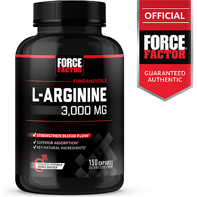 #ad Force Factor L Arginine 3000 MG Extra Strength Nitric Oxide amp; Circulation Boost