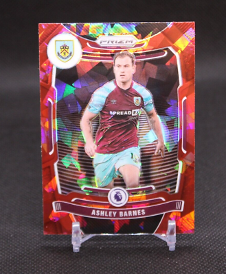 #ad 2021 22 Prizm Premier League Ashley Barnes RED Cracked Ice #72 Panini Soccer EPL $1.00