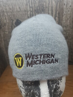 #ad Western Michigan University WMU Winter Beanie Gray One Size Unisex Adult