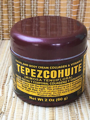 #ad DEL INDIO PAPAGO Tepezcohuite Night Face Cream Vit E Collagen 60g 2oz $9.74