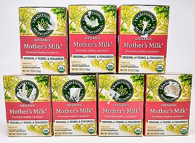 #ad 7 PACK Traditional Medicinals Herbal Tea Organic Mothers Milk BB 10 2024 5 2026