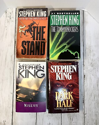 #ad The Stand Dark Half Misery Tommyknockers Stephen King Horror Book Lot Signet