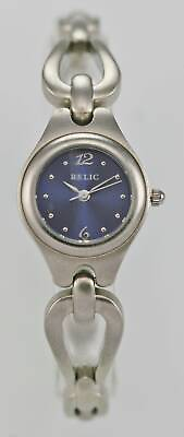 #ad Relic Womens Watch Blue Stainless Steel Silver Water Resistant Battery Quartz