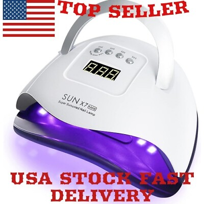 #ad SUNX7 LED UV Nail Dryer Gel Polish Lamp Salon Curing Manicure Machine 48w