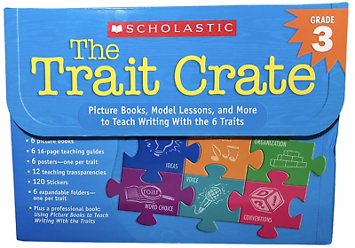 #ad Scholastic The Trait Crate Grade 3 Ruth Culham Writing Teacher Resource NEW