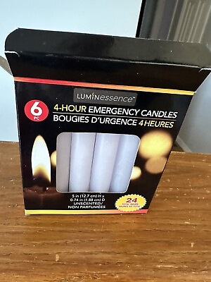#ad 12 Emergency Candles Long Burn Power Outages Camping Survival burns 4.5 hours $5.00