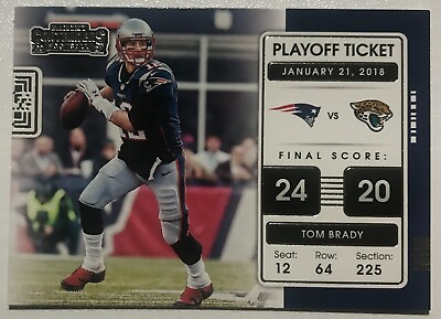 #ad 2021 Contenders Football Tom Brady Playoff Ticket #PLT TOM New England Patriots