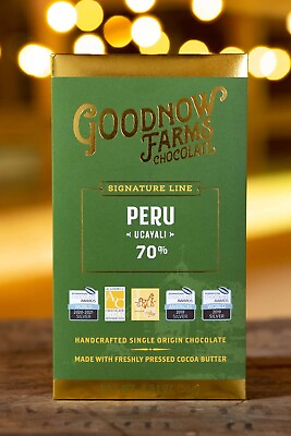 #ad Goodnow Farms Ucayali Peru 70% Dark Chocolate Bar