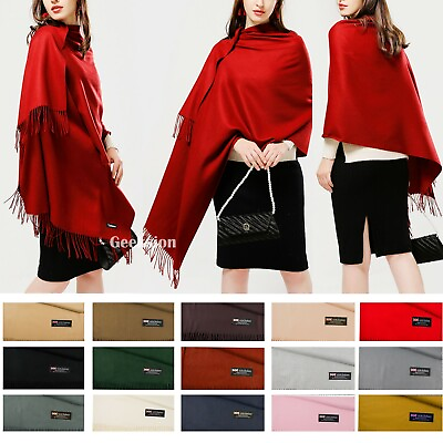 #ad Womens Mens Soft Oversized Blanket 100% Cashmere Wool Shawl Wrap Scarf Scotland