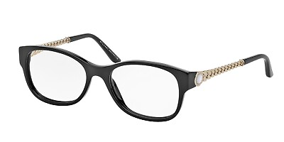 #ad New BVLGARI BV4081 H 891 53mm Black Silver Pearl Eyeglasses Frames Italy
