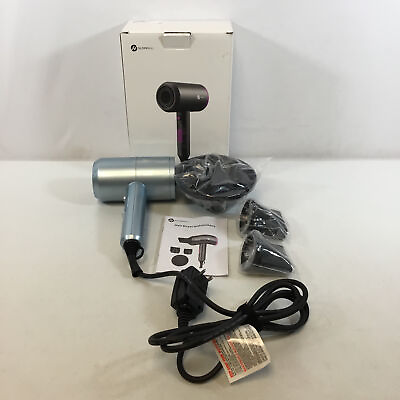 #ad Slopehill Blue Portable Corded Electric Professional Hair Dryer With Manual