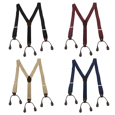 #ad New Style Button Holes Link Men#x27;s Suspenders Adjustable Elastic Unisex Braces
