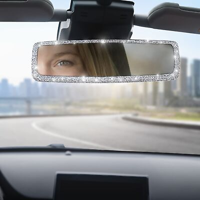 #ad Bling Rhinestone Car Rear View Mirror Car Rear View Mirror with Crystal