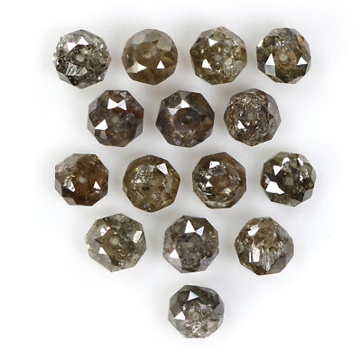 #ad 2.29 CT Natural Loose Bead Shape Diamond 2.50 MM Brown Color Bead Diamond L1735