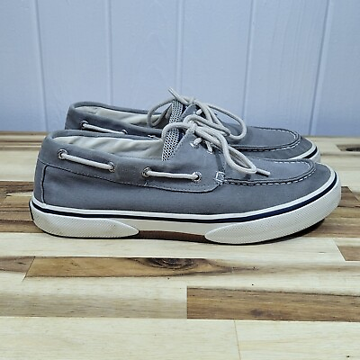 #ad Sperry Top Sider Authentic Original Boat Shoes Casual Gray Blue Mens Size 10M $18.74
