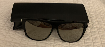 #ad Saint Laurent SL1 Slim sunglasses women 59mm mirrored black with bronce lenses