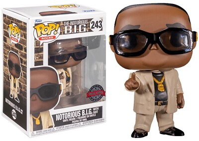 #ad Notorious BIG Biggie with Suit Funko Pop Exclusive Limited Edition Toy Figure