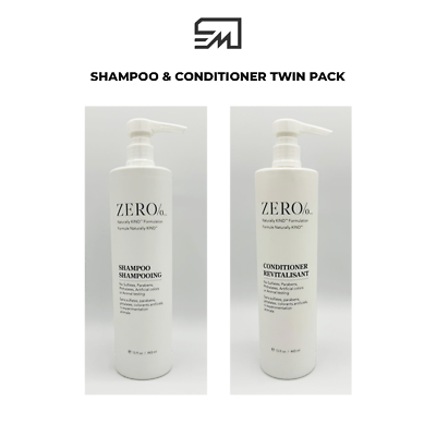 #ad Zero% Shampoo amp; Conditioner Combo Twin Pack 15oz Each By Gilchrist amp; Soames