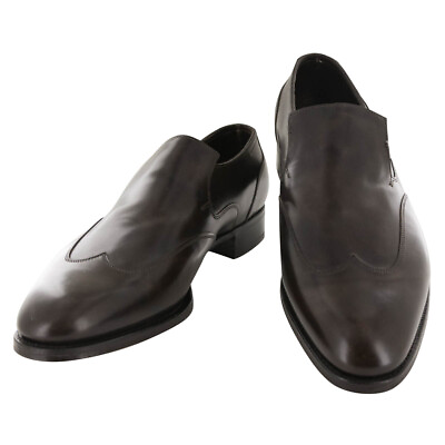 #ad John Lobb Dark Brown Calf Leather Wingtip Loafers 12.5 D 11.5 F 526 $1099.00