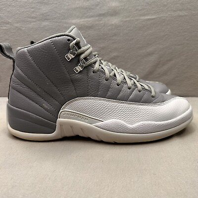 #ad Nike Air Jordan 12 XII Retro Mens Size 11 Shoes Stealth Gray White Sneakers 2022