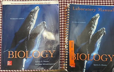 #ad Biology Thirteenth Edition And Lab Manual. Some Of Lab Manual Has Been Wrote In.
