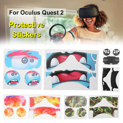 #ad Protective Skin Sticker Decal for 2 VR Glasses Controller Headset