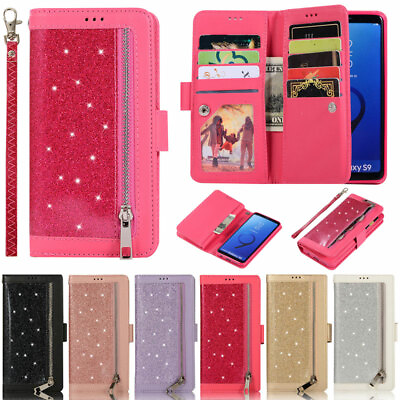 #ad Zipper Wallet Leather Flip Case Cover For Samsung A53 A52 A33 S23 S22 S21 S20