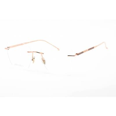 #ad Jimmy Choo Women#x27;s Eyeglasses Gold Copper Metal Shield Shape Frame JC363 0DDB 00